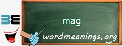 WordMeaning blackboard for mag